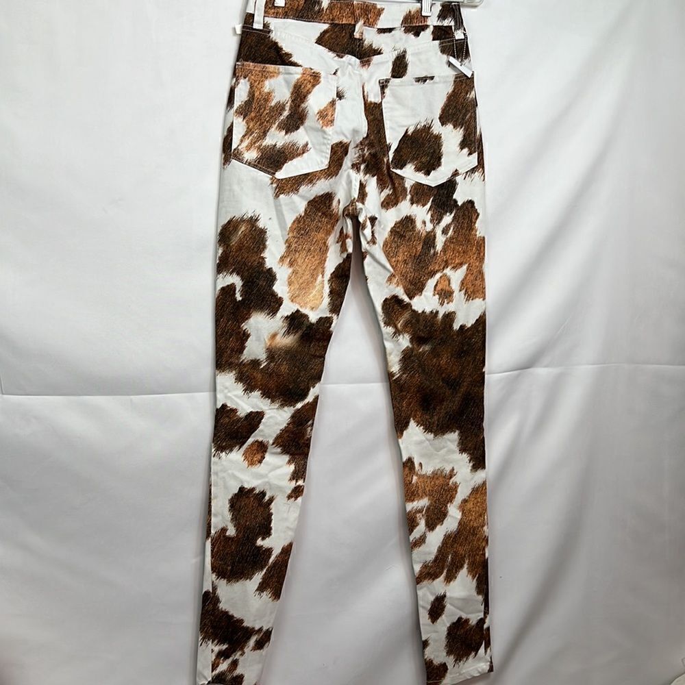 We Wore what White and brown animal print jeans size 26 NWT - Picture 13 of 16